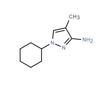 1H-Pyrazol-3-amine, 1-cyclohexyl-4-methyl-,1H-Pyrazol-3-amine, 1-cyclohexyl-4-methyl-