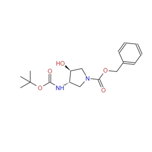 (3S,4S)-3-((叔丁氧羰基)氨基)-4-羥基吡咯烷-1-甲酸芐酯
