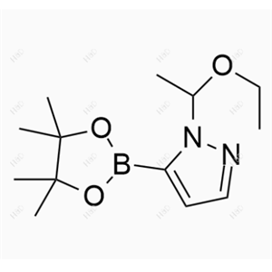 巴瑞替尼杂质73,1-(1-ethoxyethyl)-5-(4,4,5,5-tetramethyl-1,3,2-dioxaborolan-2-yl)-1H-pyrazole