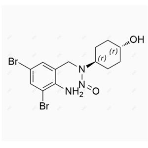 N-亞硝基氨溴索,N-(2-amino-3,5-dibromobenzyl)-N-((1r,4r)-4-hydroxycyclohexyl)nitrous amide