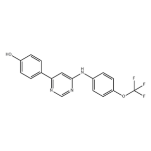 4-(6-((4-(三氟甲氧基)苯基)氨基)嘧啶-4-基)苯酚,Phenol, 4-[6-[[4-(trifluoromethoxy)phenyl]amino]-4-pyrimidinyl]-