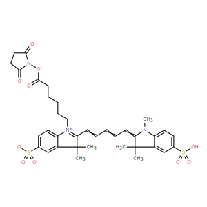 磺?；鵆y5 NHS酯,Sulfo-Cy5 NHS Ester