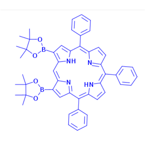 5,10,15-triphenyl-2,18-bis(4,4,5,5-tetramethyl-1,3,2-dioxaborolan-2-yl)porphyrin
