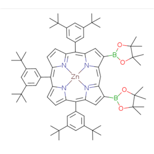 5,10,15-tris(3,5-di-tert-butylphenyl)-2,18-bis(4,4,5,5-tetramethyl-1,3,2-dioxaborolan-2-yl)porphyrin Zinc