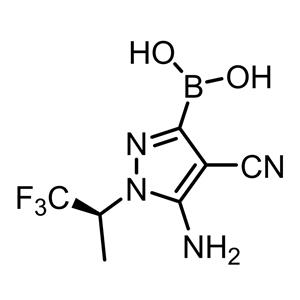 (S)- 5-氨基-4-氰基-1-(1,1,1-三氟丙-2-基)-1H-吡唑-3-硼酸