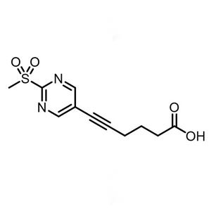 6-(2-(甲基磺酰基)嘧啶-5-基)己-5-炔酸