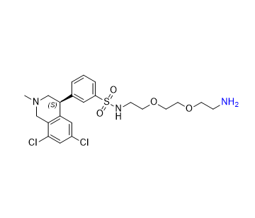 替納帕諾雜質(zhì)05,(S)-N-(2-(2-(2-aminoethoxy)ethoxy)ethyl)-3-(6,8-dichloro-2-methyl-1,2,3,4-tetrahydroisoquinolin-4-yl)benzenesulfonamide