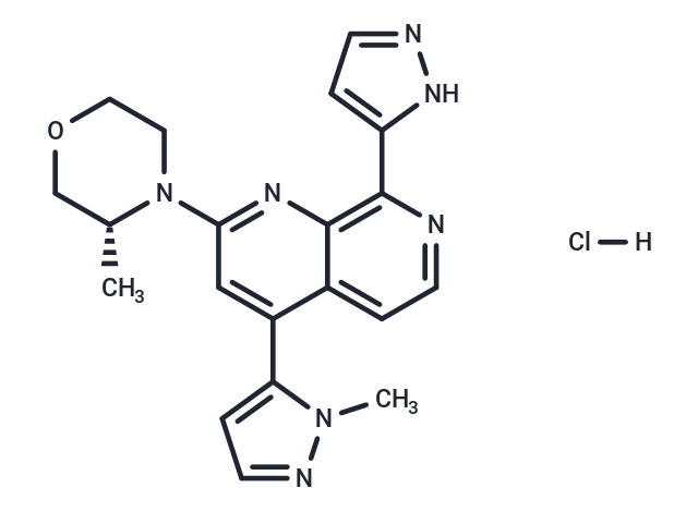 化合物 Elimusertib hydrochloride,Elimusertib hydrochloride(1876467-74-1 free base)