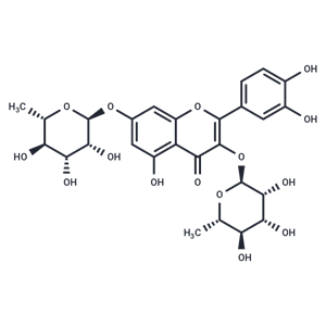 槲皮素-3,7-二-O-鼠李糖苷,Quercetin 3,7-di-O-rhamnoside