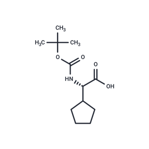 化合物 (S)-2-((tert-Butoxycarbonyl)amino)-2-cyclopentylacetic acid|T66138|TargetMol