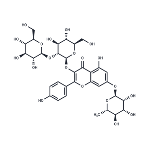 山柰酚-3-槐二糖-7-鼠李糖苷,Kaempferol 3-sophoroside 7-rhamnoside