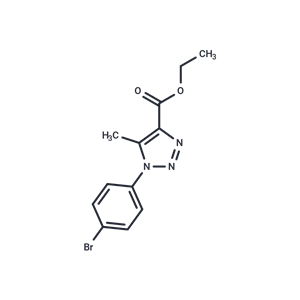 化合物 Ethyl 1-(4-bromophenyl)-5-methyl-1H-1,2,3-triazole-4-carboxylate|T67440|TargetMol