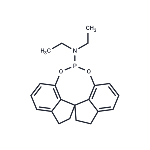 化合物 (R)-N,N-diethyl-4,5,6,7-tetrahydrodiindeno[7,1-de:1',7'-fg][1,3,2]dioxaphosphocin-12-amine|T64487|TargetMol