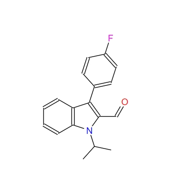 3-(4-氟苯基)-1-異丙基-1H-吲哚-2-苯甲醛,3-(4-FLUORO-PHENYL)-1-ISOPROPYL-1H-INDOLE-2-CARBALDEHYDE