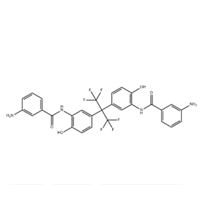 2,2-雙[3-(3-氨基苯甲酰氨基)-4-羥基苯基]六氟丙烷  220426-92-6