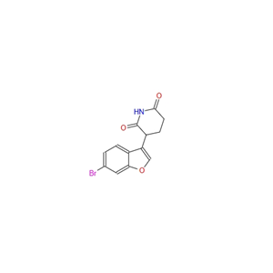 2,6-Piperidinedione, 3-(6-bromo-3-benzofuranyl)-