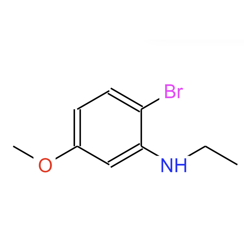 2-溴-N-乙基-5-甲氧基苯胺,2-Bromo-N-ethyl-5-methoxybenzenamine