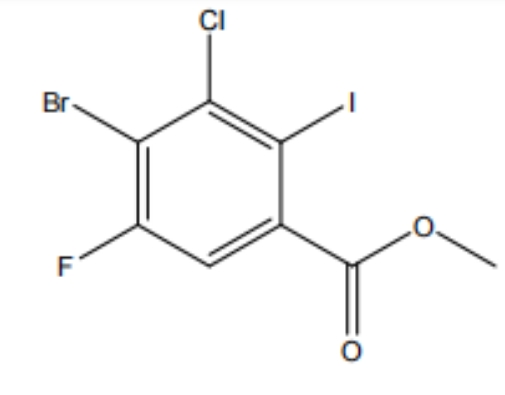 methyl-4-bromo-3-chloro-5-fuoro-2-iodobenzoate,methyl-4-bromo-3-chloro-5-fuoro-2-iodobenzoate