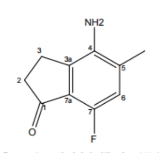 4-amino-7-fluoro-5-methyl-2,3-dihydro-1H-inden-1-one,4-amino-7-fluoro-5-methyl-2,3-dihydro-1H-inden-1-one
