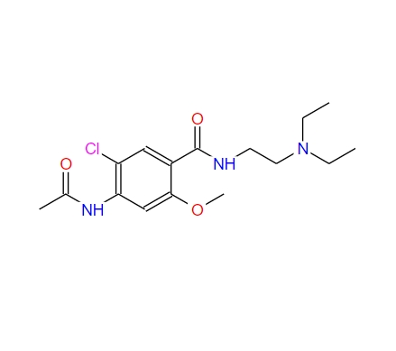 4-乙酰胺基-5-氯-N-(2-(二乙氨基)乙基)-2-甲氧基苯甲酰胺,4-(acetylamino)-5-chloro-N-[2-(diethylamino)ethyl]-2-methoxybenzamide