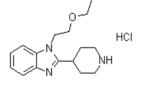 1-(2-乙氧基乙基)-2-(4-哌啶基)-1H-苯并咪唑鹽酸鹽,1-(2-Ethoxyethyl)-2-(4-piperidinyl)-1H-benzimidazole hydrochloride (1:1)