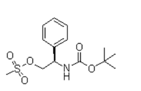 N-[(1R)-2-[(甲基磺酰基)氧基]-1-苯基乙基]氨基甲酸叔丁酯,N-[(1R)-2-[(Methylsulfonyl)oxy]-1-phenylethyl]carbamic acid 1,1-dimethylethyl ester