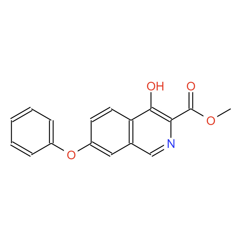 4-羥基-7-苯氧基異喹啉-3-甲酸甲酯,FG-4592 interMediate