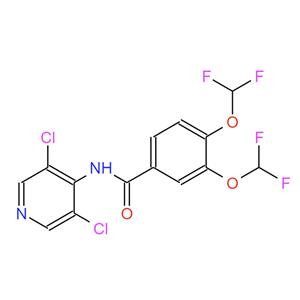N-(3,5-二氯吡啶-4-基)-3,4-雙二氟甲氧基苯甲酰胺，162401-30-1