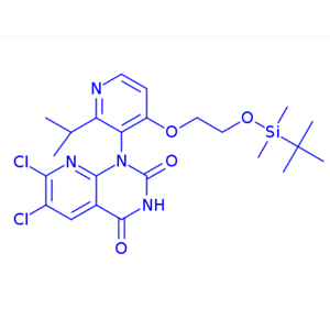 1-(4-(2-((tert-butyldimethylsilyl)oxy)ethoxy)-2-isopropylpyridin-3-yl)-6,7-dichloro-4-hydroxypyrido[2,3-d]pyrimidin-2(1H)-one