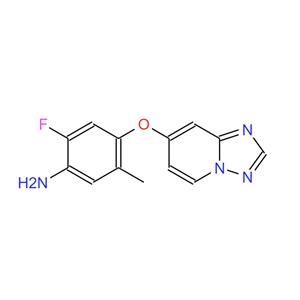 4-([1,2,4]三唑并[1,5-A]吡啶-7-基氧基)-2-氟-5-甲基苯胺,Benzenamine, 2-fluoro-5-methyl-4-([1,2,4]triazolo[1,5-a]pyridin-7-yloxy)-