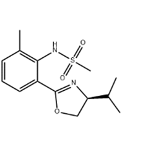 S-甲基配體,(Methanesulfonamide,N-[2-[(4S)-4,5-dihydro-4-(1-methylethyl)-2-oxazolyl]-6-methylphenyl]- )