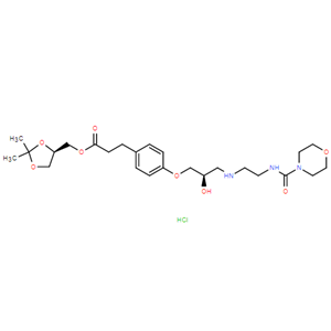 ((R)-2,2-二甲基-1,3-二氧戊環(huán)-4-基)3-(4-((R)-2-羥基-3-((2-(嗎啉-4-甲酰胺基)乙基)氨基)丙氧基)苯基)丙酸甲酯鹽酸鹽