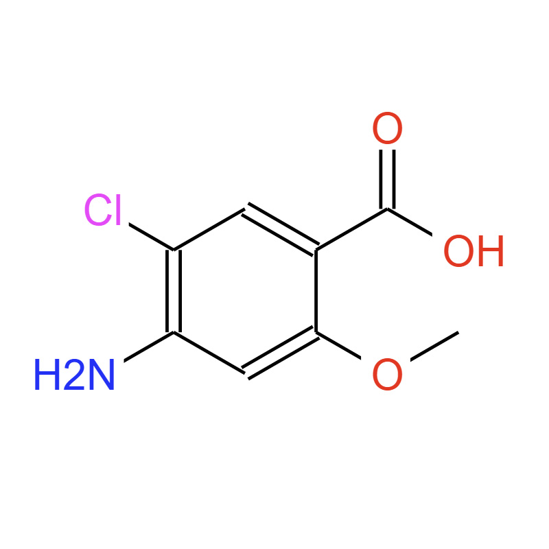 4-氨基-5-氯-2-甲氧基苯甲酸,4-AMINO-5-CHLORO-2-METHOXYBENZOIC ACID