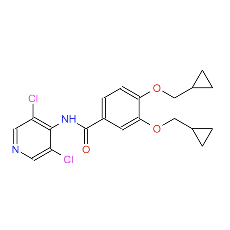 N-(3,5-二氯吡啶-4-基)-3,4-雙環(huán)丙基甲氧基苯甲酰胺,BenzaMide