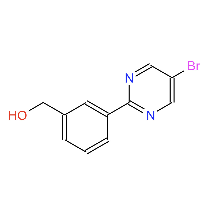 3-(5-溴嘧啶基)苯甲醇,(3-(5-broMopyriMidin-2-yl)phenyl)Methanol
