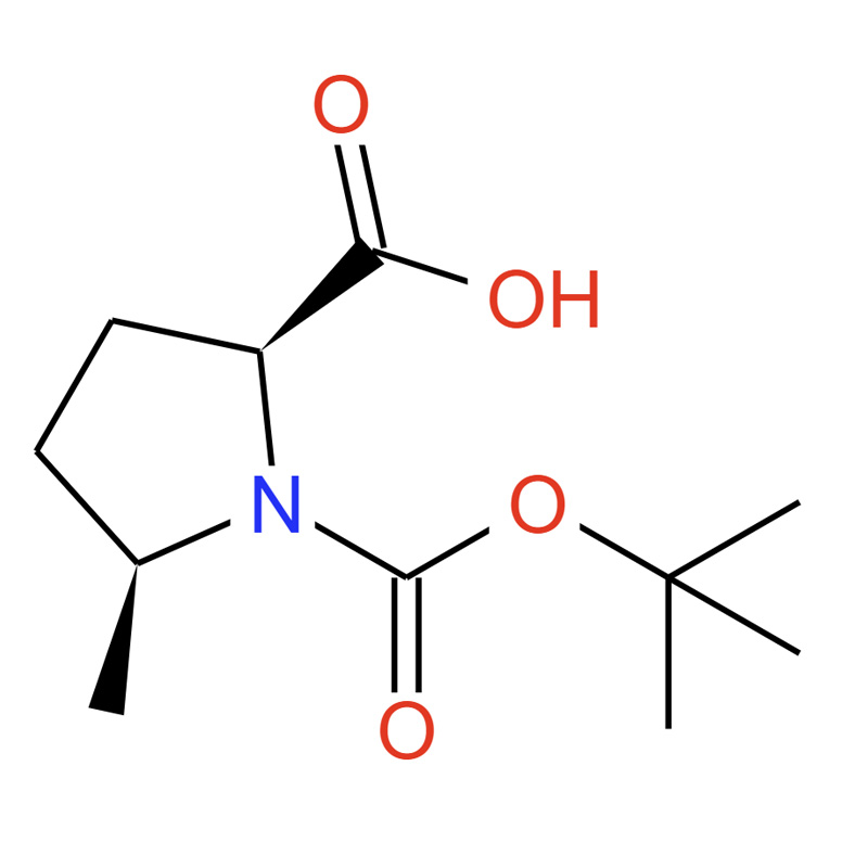 (2S,5S)-N-Boc-5-甲基吡咯烷-2-甲酸,(2S,5S)-N-Boc-5-methylpyrrolidine-2-carboxylic acid