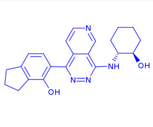 rac-5-(4-(((1R,2R)-2-hydroxycyclohexyl)amino)pyrido[3,4-d]pyridazin-1-yl)-2,3-dihydro-1H-inden-4-ol,rac-5-(4-(((1R,2R)-2-hydroxycyclohexyl)amino)pyrido[3,4-d]pyridazin-1-yl)-2,3-dihydro-1H-inden-4-ol