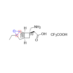 米洛巴林雜質(zhì)21,2,2,2-trifluoroacetic acid compound with 2-((1R,6S,8S)-8-(aminomethyl)-4-ethyl-3-oxatricyclo[4.2.0.02,4]octan-8-yl)acetic acid