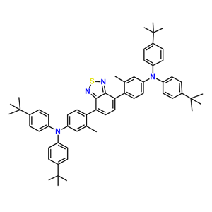 4,4'-（苯并[c][1,2,5]噻二唑-4,7-二基）雙（N，N-雙（4-（叔丁基）苯基）-3-甲基苯胺）