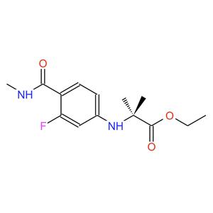 N-[3-氟-4-[(甲基氨基)羰基]苯基]-2-甲基丙氨酸乙酯，1258638-92-4