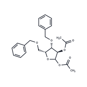 化合物 1,2-Di-O-acetyl-3,5-di-O-benzyl-D-xylofuranose,1,2-Di-O-acetyl-3,5-di-O-benzyl-D-xylofuranose