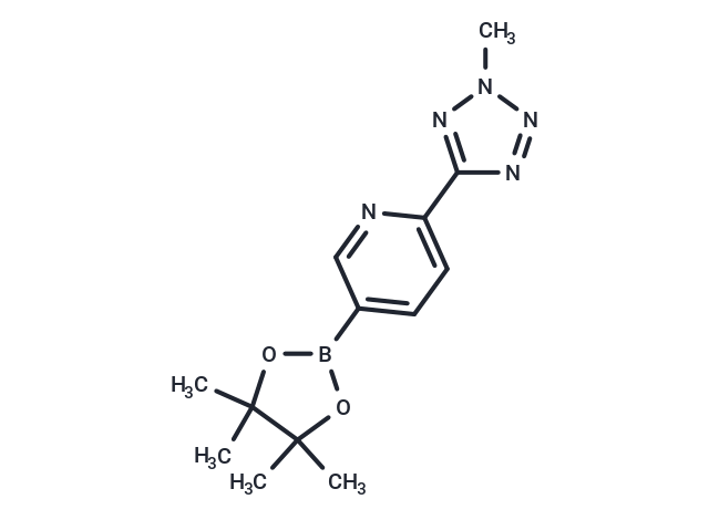 化合物 2-(2-Methyl-2H-tetrazol-5-yl)-5-(4,4,5,5-tetramethyl-1,3,2-dioxaborolan-2-yl)pyridine,2-(2-Methyl-2H-tetrazol-5-yl)-5-(4,4,5,5-tetramethyl-1,3,2-dioxaborolan-2-yl)pyridine