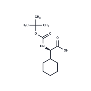 化合物 (R)-2-((tert-Butoxycarbonyl)amino)-2-cyclohexylacetic acid,(R)-2-((tert-Butoxycarbonyl)amino)-2-cyclohexylacetic acid