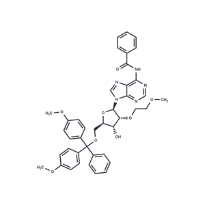 化合物 N6-Benzoyl-5’-O-(4,4’-dimethoxytrityl)-2’-O-(2-methoxyethyl)adenosine,N-Benzoyl-5