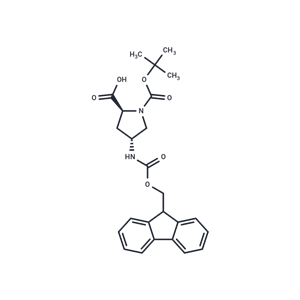 化合物 (2S,4R)-4-((((9H-Fluoren-9-yl)methoxy)carbonyl)amino)-1-(tert-butoxycarbonyl)pyrrolidine-2-carboxylic acid,(2S,4R)-4-((((9H-Fluoren-9-yl)methoxy)carbonyl)amino)-1-(tert-butoxycarbonyl)pyrrolidine-2-carboxylic acid