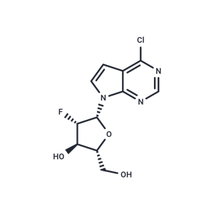 化合物 4-Chloro-7-(2-deoxy-2-fluoro-beta-D-arabinofuranosyl)-7H-pyrrolo[2.3-d]pyrimidine|TNU0055|TargetMol