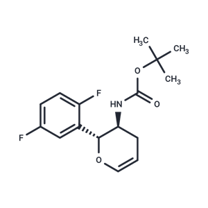 化合物 tert-Butyl ((2R,3S)-2-(2,5-difluorophenyl)-3,4-dihydro-2H-pyran-3-yl)carbamate|T66644|TargetMol