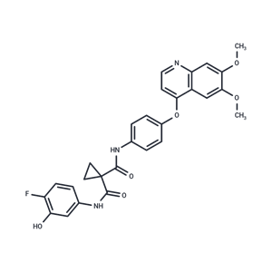 化合物 N-(4-((6,7-Dimethoxyquinolin-4-yl)oxy)phenyl)-N-(4-fluoro-3-hydroxyphenyl)cyclopropane-1,1-dicarboxamide,N-(4-((6,7-Dimethoxyquinolin-4-yl)oxy)phenyl)-N-(4-fluoro-3-hydroxyphenyl)cyclopropane-1,1-dicarboxamide