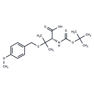 化合物 (S)-2-((tert-Butoxycarbonyl)amino)-3-((4-methoxybenzyl)thio)-3-methylbutanoic acid|T65026|TargetMol