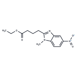 化合物 Ethyl 4-(1-methyl-5-nitro-1H-benzo[d]imidazol-2-yl)butanoate,Ethyl 4-(1-methyl-5-nitro-1H-benzo[d]imidazol-2-yl)butanoate